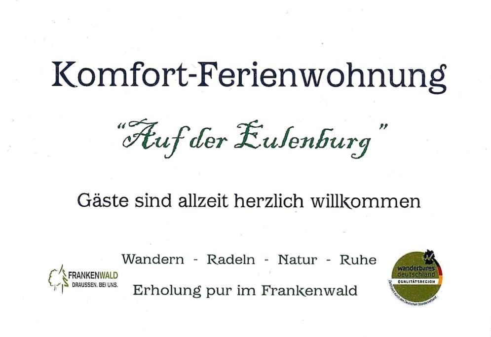 Komfort-Ferienwohnung Auf Der Eulenburg Grafengehaig Exterior photo